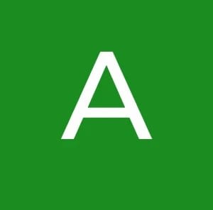 Imagen con la letra A para representar el nombre de Andrea alumna de B2 de Walken School